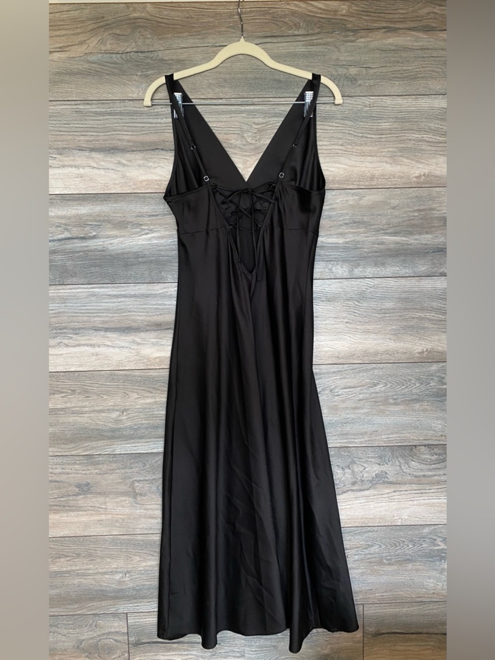 Jones New York vintage Y2K Black V-Neck Slip dress - Picture 5 of 5